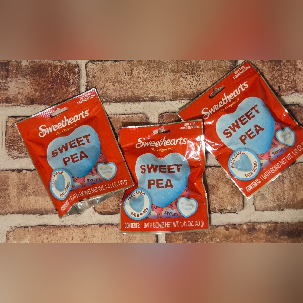Taste Beauty Heart Shaped Sweethearts Bath Bomb - Blueberry - Pack of 5